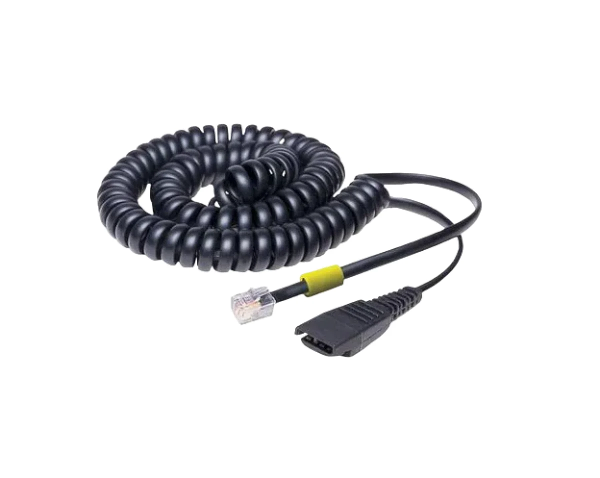 Jabra QD to Modular Coiled Cord | Cisco/Plantronics – 27361101