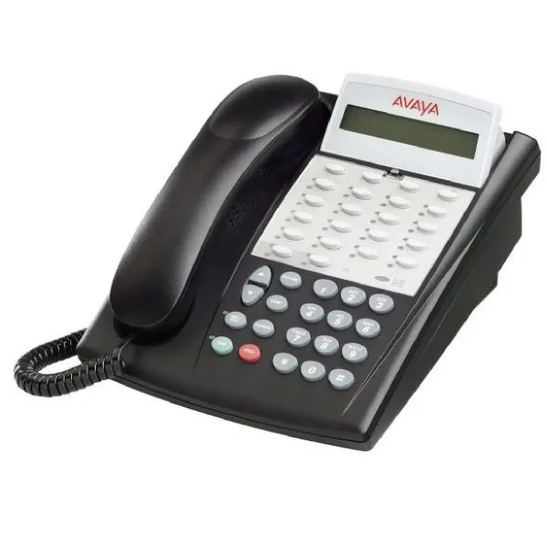 Avaya Partner 18D Display Phone | Series 2 | Black | Refurbished – 700340193 - 700420011 - Front Display View