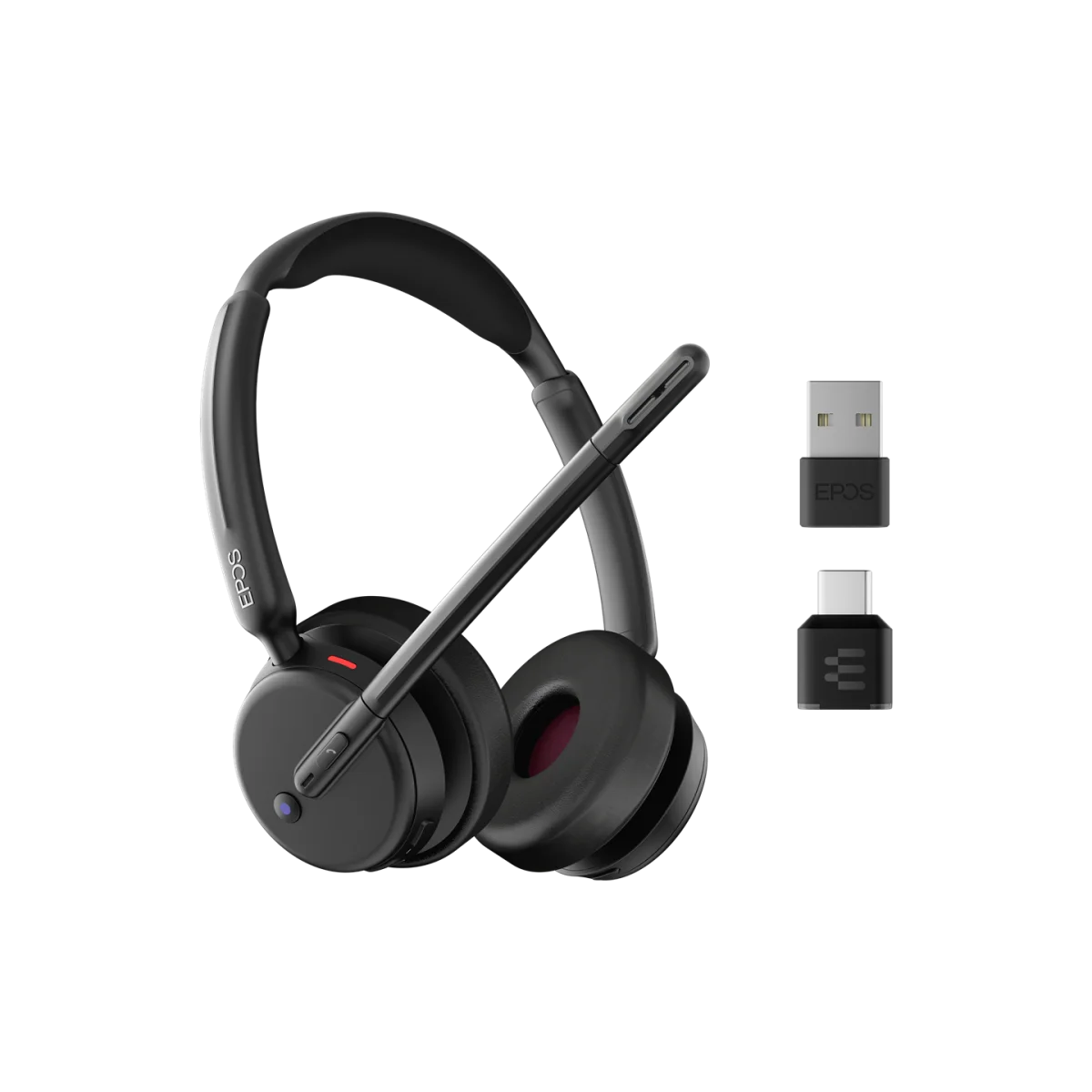 EPOS IMPACT 500 MS Teams Stereo Wireless Headset | ANC | Bluetooth | BTD 900c | USB-C – 1001490