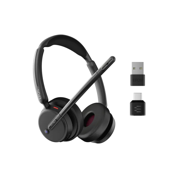 EPOS IMPACT 500 MS Teams Stereo Wireless Headset | ANC | Bluetooth | BTD 900c | USB-C – 1001490