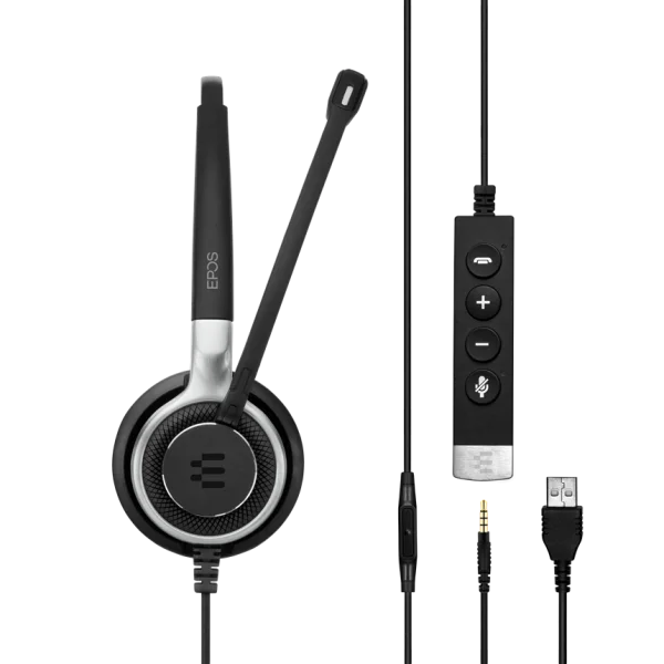 EPOS IMPACT SC 665 USB Stereo Headset | USB-A | 3.5mm – 1000645 - Side View