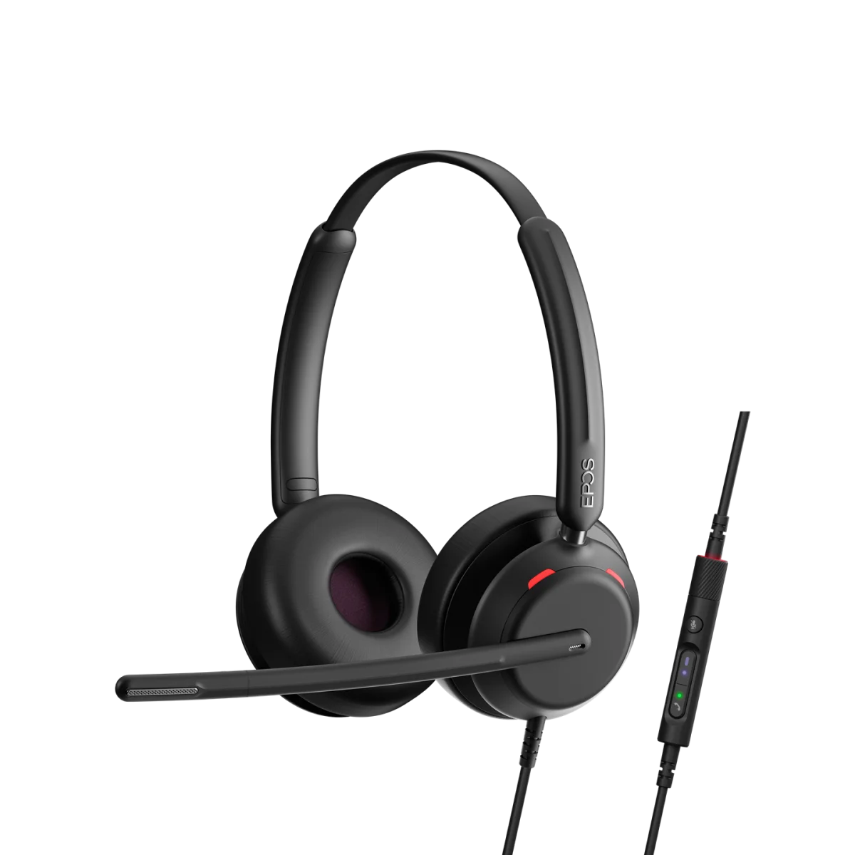 EPOS IMPACT 760T MS Teams Stereo Wired Headset | USB-C | USB-A Adapter – 1001214