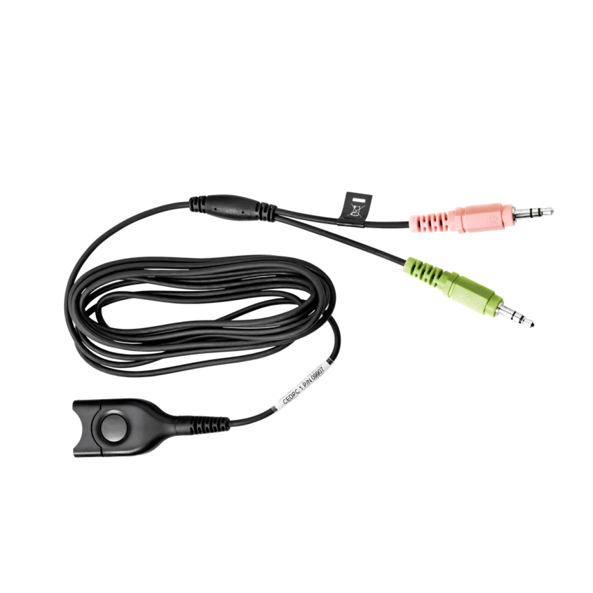 EPOS CEDPC 1 PC Cable | EasyDisconnect to Dual 3.5mm – 1000858
