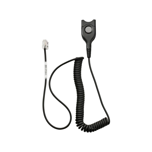 EPOS CSTD 24 Standard Bottom Cable | Easy Disconnect to RJ9 | Coiled – 1000839