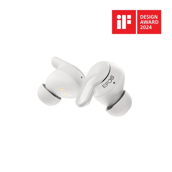 EPOS ADAPT E1 MS Teams True Wireless Earbuds | Bluetooth | BTD 900 | USB-C | White – 1001261