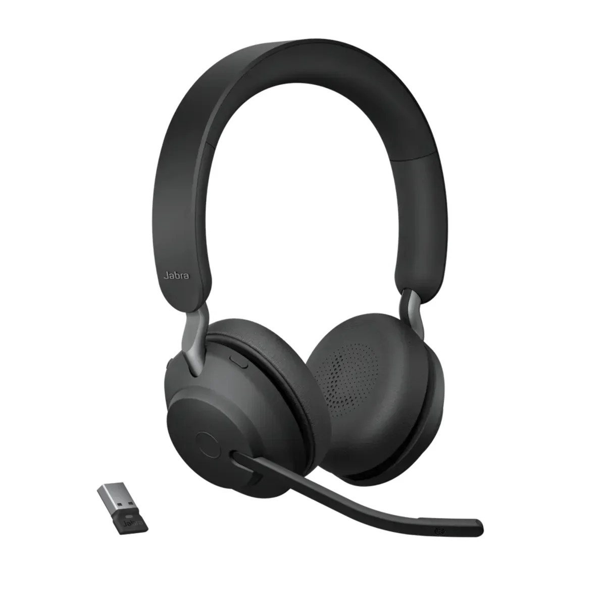 Jabra Evolve2 65 UC Stereo Wireless Headset | Link 390a | USB-A – 26599-989-999-01