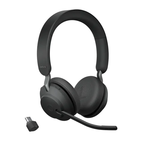 Jabra Evolve2 65 UC Stereo Wireless Headset | Link 390c | USB-C | Black – 26599-989-899-01