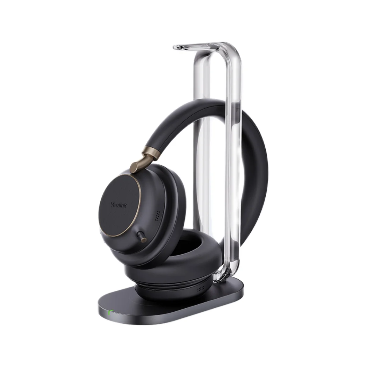 Yealink BH76 Plus UC Stereo Wireless Headset | USB-A/USB-C | Charging Stand | Black – 1208700