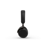 Jabra Evolve3 75 UC Stereo Wireless Headset | Wireless Charging Pad | Link 390a | USB-A | Black – 37599-989-989 - Side View