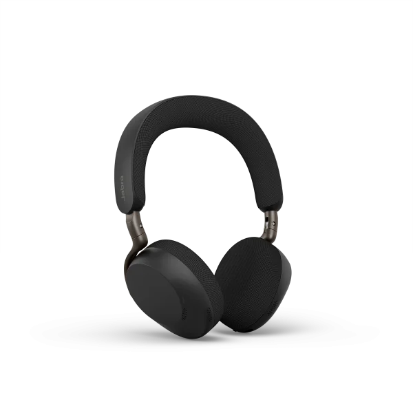 Jabra Evolve3 75 UC Stereo Wireless Headset | Link 390a | USB-A | Black – 37599-989-999 - Angled View