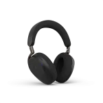 Jabra Evolve3 85 MS Teams Stereo Wireless Headset | Wireless Charging Pad | Link 390c | USB-C | Black – 38599-999-889 - Angled View