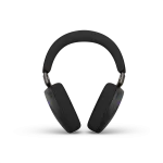Jabra Evolve3 85 MS Teams Stereo Wireless Headset | Wireless Charging Pad | Link 390a | USB-A | Black – 38599-999-989 - Front View