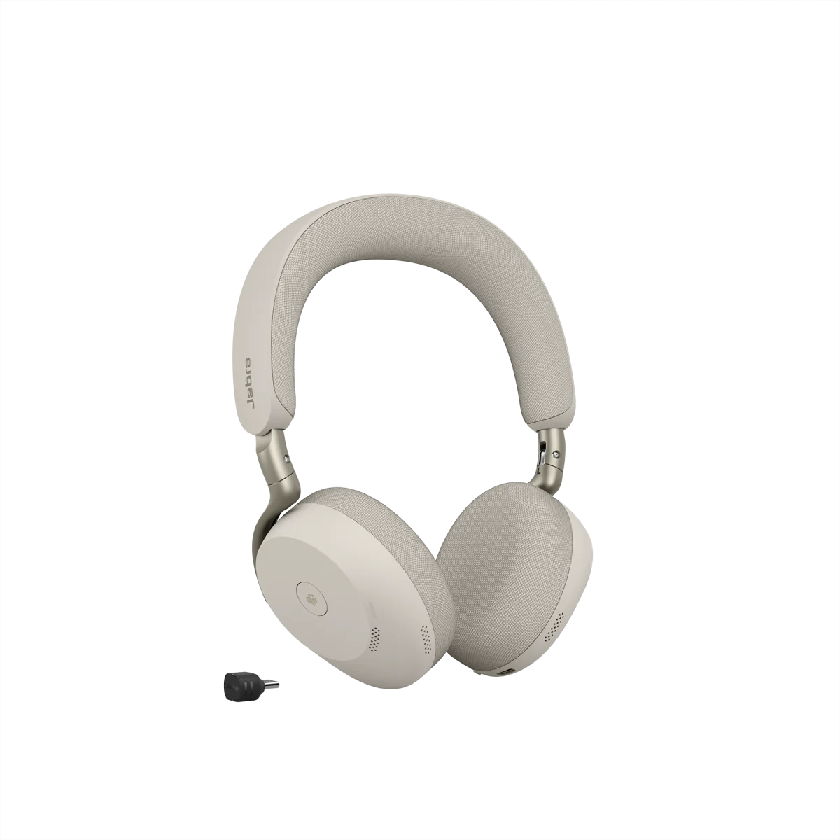 Jabra Evolve3 75 MS Teams Stereo Wireless Headset | Link 390c | USB-C | Warm Grey – 37599-999-898
