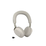 Jabra Evolve3 75 UC Stereo Wireless Headset | Link 390c | USB-C | Warm Grey – 37599-989-898 - Angled View