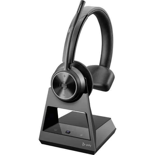 Savi 7310-M Office, Over-the-Head Mono Headset, DECT Security Step C Enhanced, 13 Hours Talk Time, Desk Phone & PC communications, 590 Ft Line of Sight, Dedicated Microsoft Teams Button