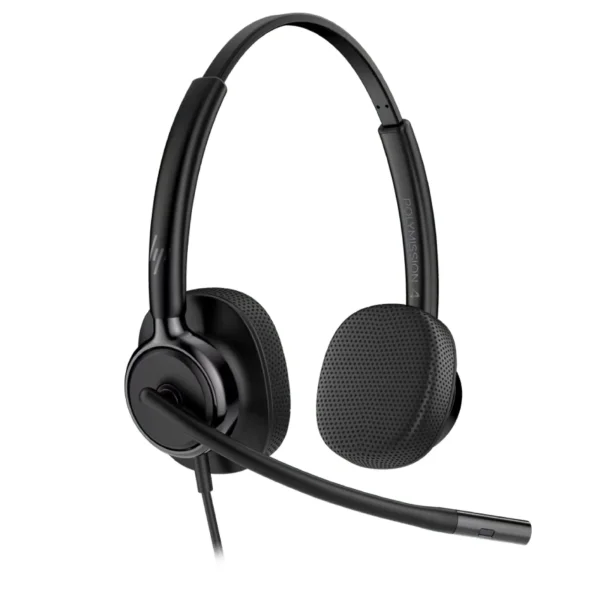 Poly Mission 425 Stereo USB Wired Headset | Bulk Packaging – C01B3A6#AC3 - Ports and Connections