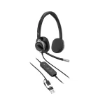 Poly Mission 625 Stereo USB Wired Headset | USB-C | USB-A Adapter – C01C6AA#AC3