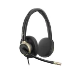 Poly Mission 825 Stereo USB Wired Headset | USB-C | USB-A Adapter – C01FCAA#AC3