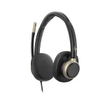 Poly Mission 825 Stereo USB Wired Headset | USB-C | USB-A Adapter – C01FCAA#AC3