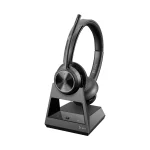 Savi 7320-M Office, Over-the-Head Stereo Headset, DECT Security Step C Enhanced, 13 Hours Talk Time, Desk Phone & PC communications, 590 Ft Line of Sight, Dedicated Microsoft Teams Button