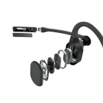 Shokz OpenComm2 UC Zoom Certified Bone Conduction Wireless Headset | Bluetooth | USB-A Adapter | Black - C120-AA-BK-US