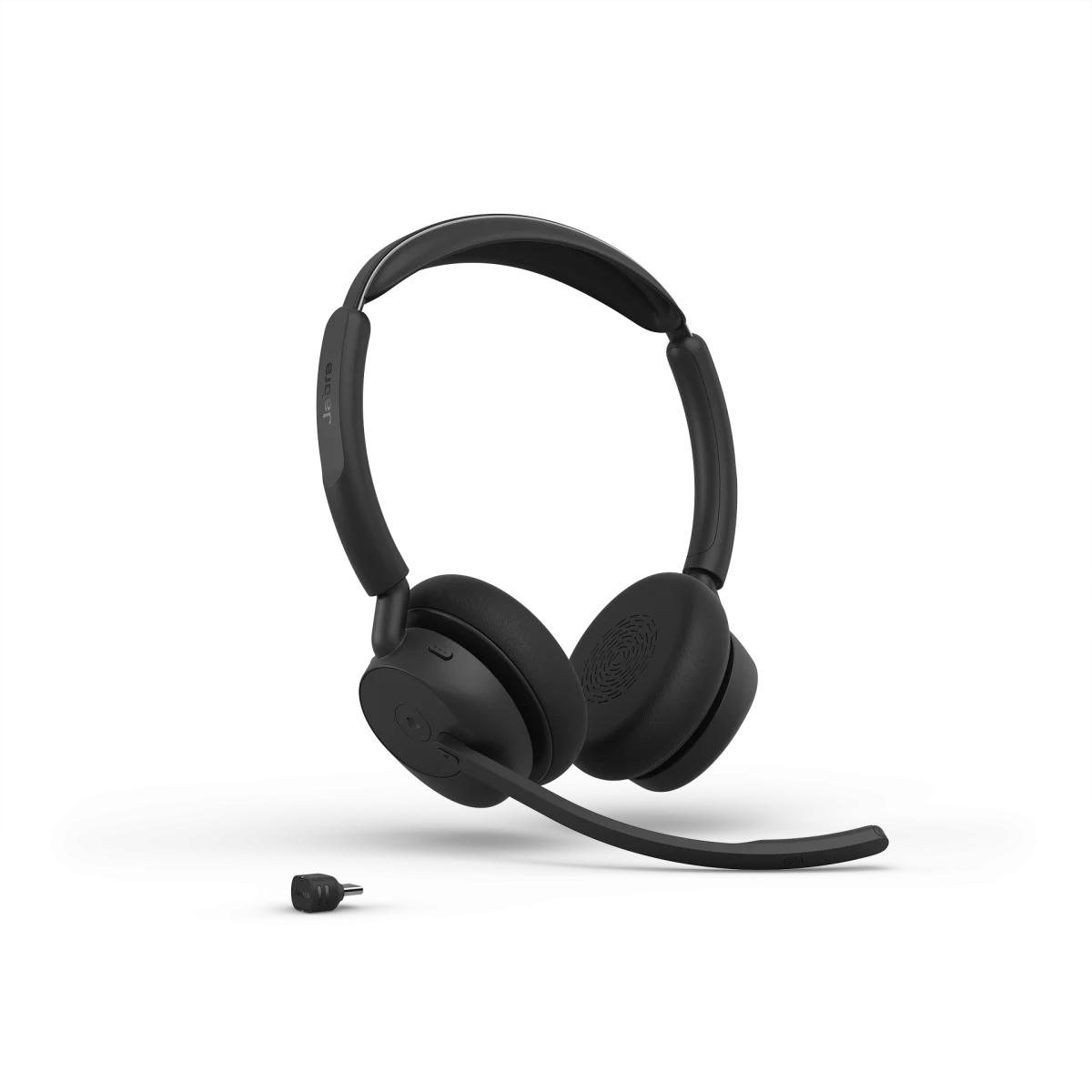 Jabra Evolve3 45 MS Teams Stereo Wireless Headset | Link 390c | USB-C | Black – 34599-999-899