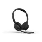 Jabra Evolve3 45 MS Teams Stereo Wireless Headset | Charging Stand | Link 390c | USB-C – 34599-999-889 - Angled View