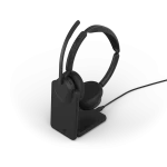Jabra Evolve3 45 UC Stereo Wireless Headset | Charging Stand | Link 390a | USB-A – 34599-989-989