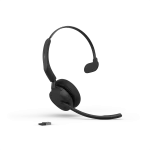 Jabra Evolve3 45 UC Mono Wireless Headset | Link 390a | USB-A – 34599-889-999 - Angled View