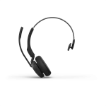 Jabra Evolve3 45 UC Mono Wireless Headset | Link 390c | USB-C | Black – 34599-889-899 - Front View