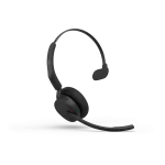 Jabra Evolve3 45 UC Mono Wireless Headset | Link 390c | USB-C | Black – 34599-889-899 - Angled View