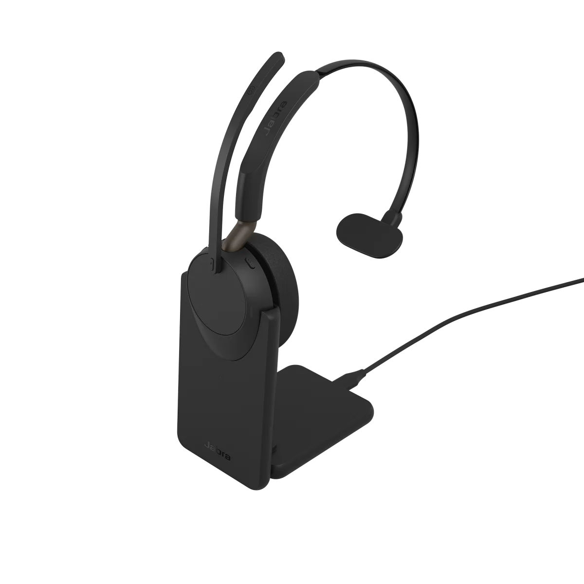 Jabra Evolve3 65 UC Mono Wireless Headset | Charging Stand | Link 390a | USB-A – 36599-889-989