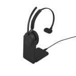Jabra Evolve3 65 MS Teams Mono Wireless Headset | Charging Stand | Link 390c | USB-C – 36599-899-889