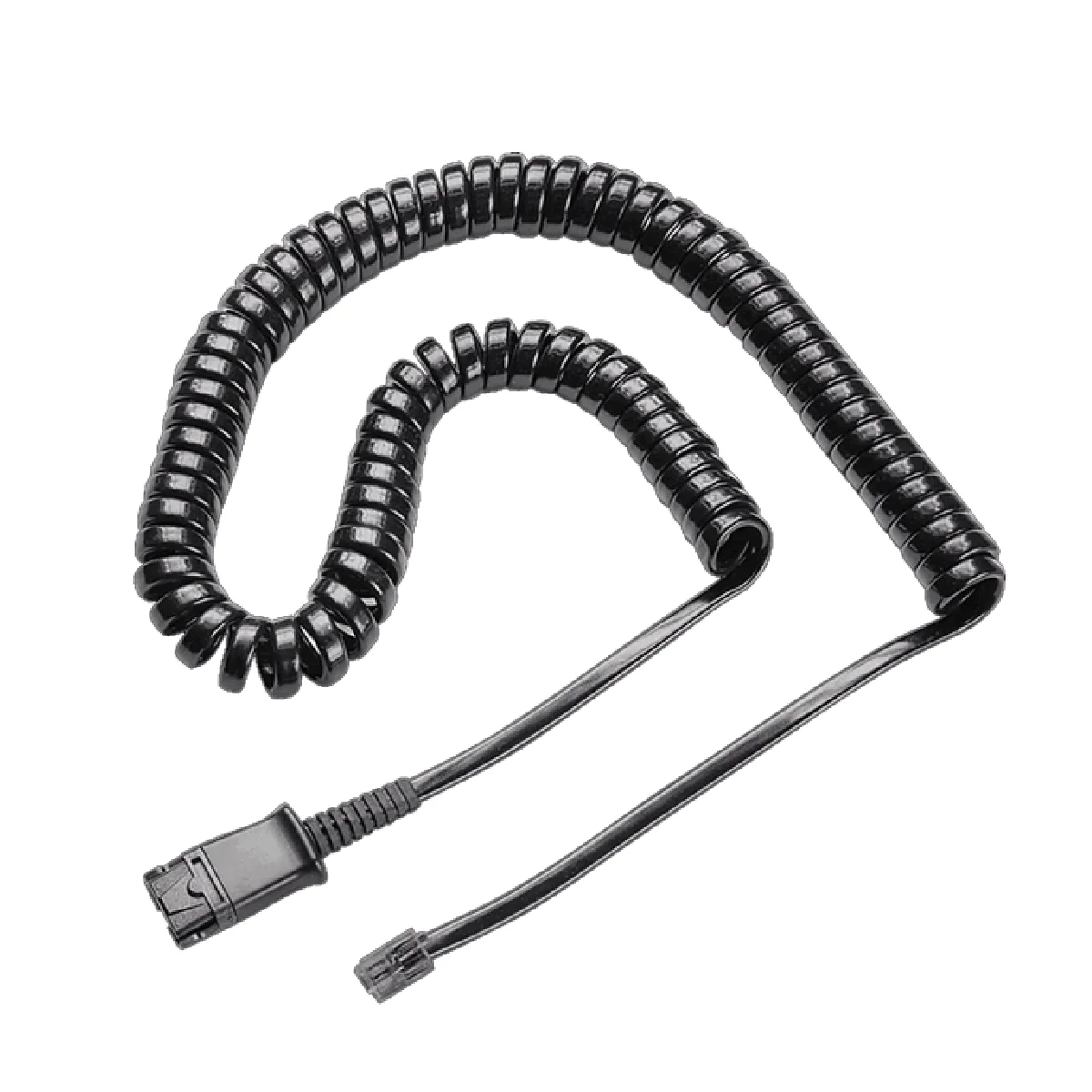 Poly U10 QD to RJ9 Coiled Cable | Polycom Phones – 784Q5AA