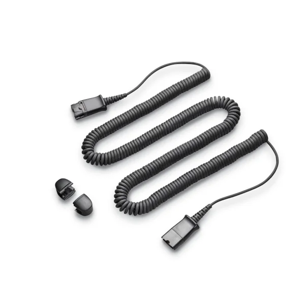 Poly QD to QD Extension Coil Cable | 10ft | Lock – 920P2AA