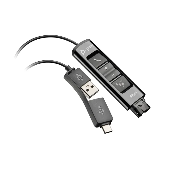 DA85, USB to QD Smart Digital Headset Adaptor with controls