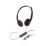 Poly Blackwire 3220 Stereo Headset | USB-C | USB-A Adapter – 8X228AA