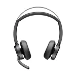 Voyager Focus 2, Stereo Bluetooth Headset, Microsoft Teams Certified USB-C-C Headset +USB-C/A Adapter