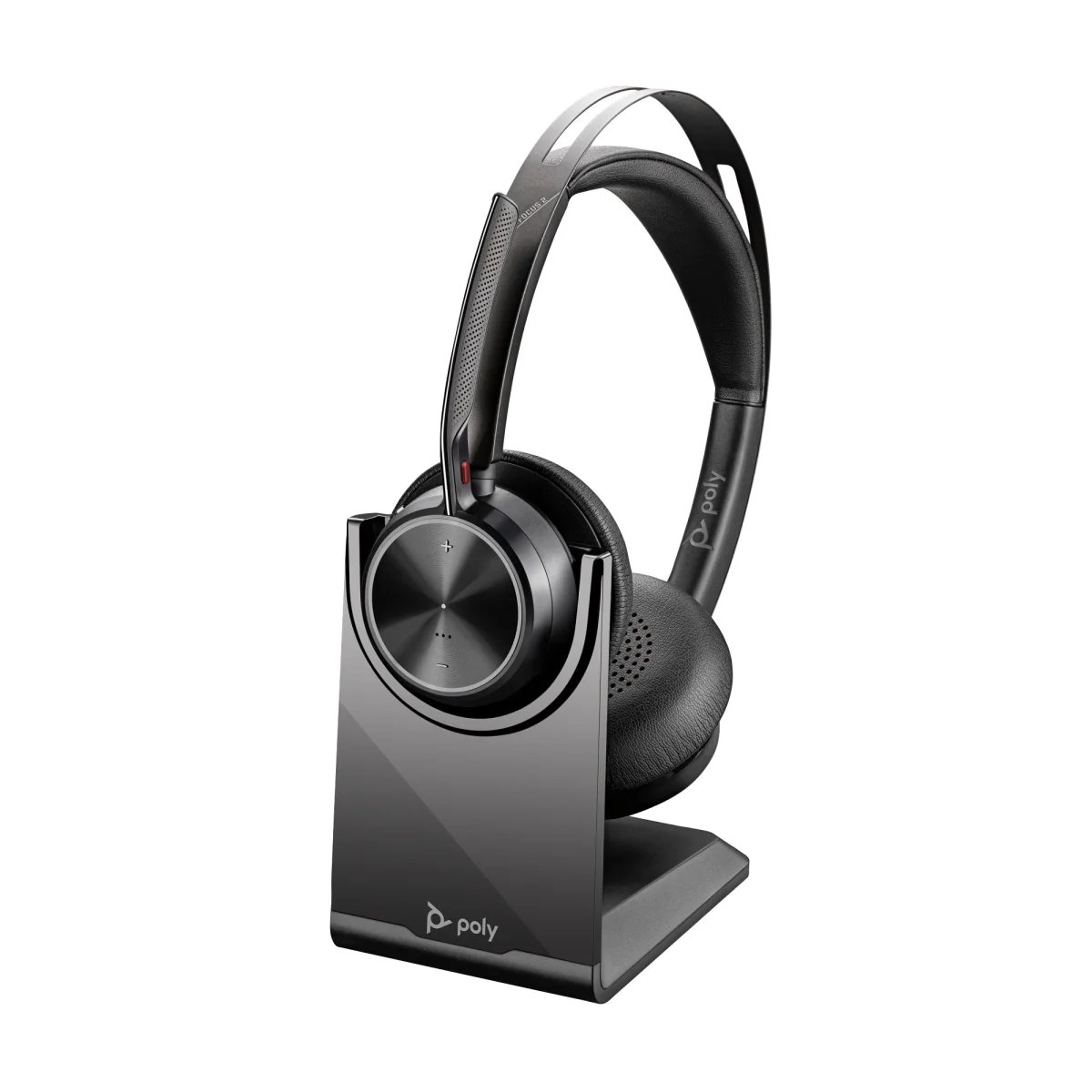 Poly Voyager Focus 2 UC Stereo Wireless Headset | Charging Stand | BT700 | USB-C – 9T9J5AA#AC3