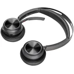 Voyager Focus 2, Stereo Bluetooth Headset with Charge Stand, Microsoft Teams Certified USB-C-C Headset +USB-C/A Adapter