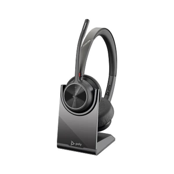 Voyager 4320-M, Stereo Bluetooth Headset with Charge Stand, USB-A, Teams +BT700 dongle