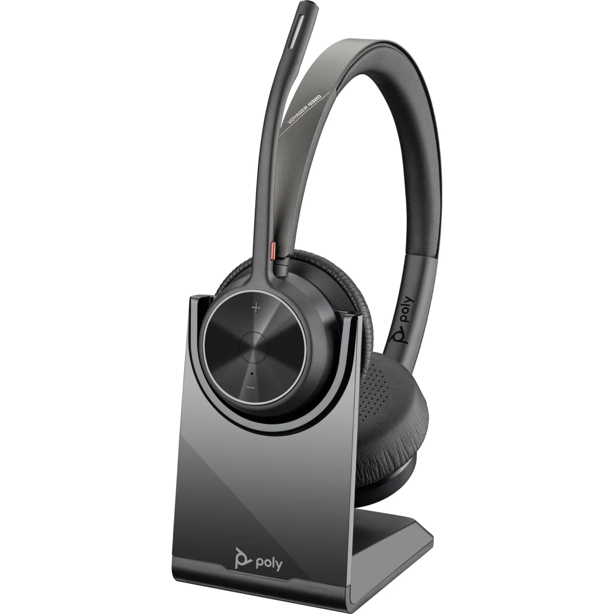 Poly Voyager 4320 UC Stereo Wireless Headset | Charge Stand | USB-C – 77Z31AA
