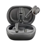 Voyager Free 60+ UC True Wireless Earbuds, Touchscreen Charge Case, USB-C, Black