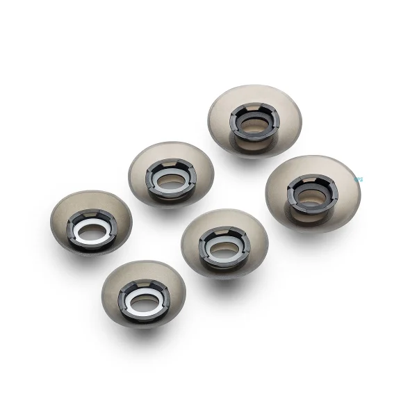 Poly Voyager Free 60 Replacement Ear Tips | S/M/L | Black | 2-Set – 8L5A0AA