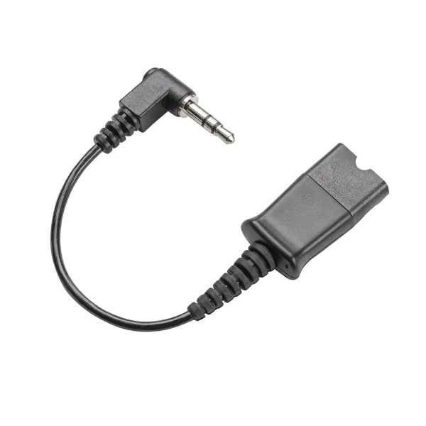 Poly QD to 3.5mm Right Angle Audio Cable Accessory - 85Q37AA