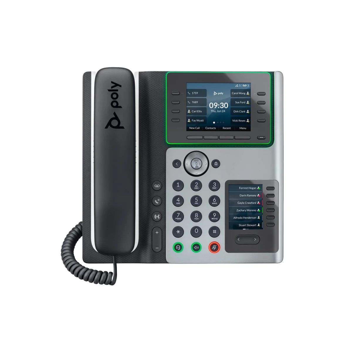 Poly Edge E400 IP Phone | 8-Line | Dual Display | PoE – 82M93AA