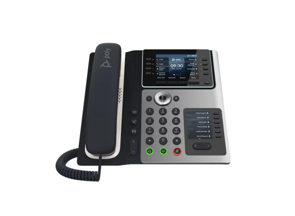 Poly Edge E450 IP Phone | PoE | Bluetooth | Wi-Fi | Power Supply – 89B55AA#ABA