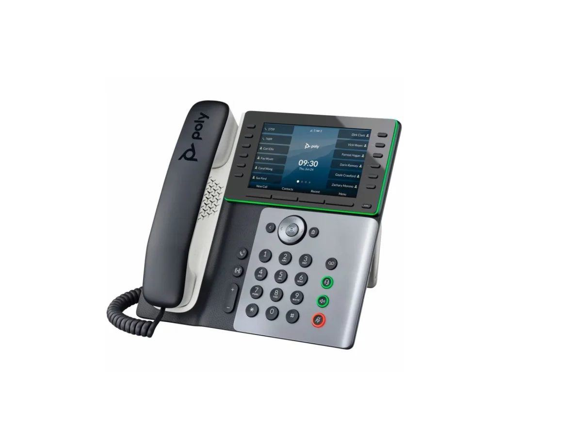 Poly Edge E550 IP Phone | PoE | Touchscreen | Power Supply – 89B57AA#ABA