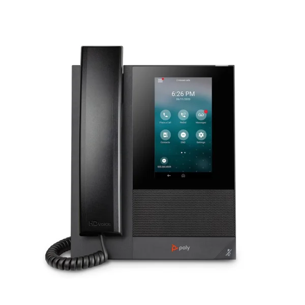 Poly CCX 400 Open SIP IP Phone | 5" Touchscreen | Power Supply – 84C14AA#ABA