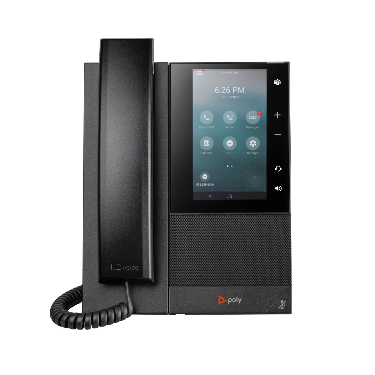 Poly CCX 505 Open SIP IP Phone | 5" Touchscreen | Wi-Fi | Bluetooth | Power Supply – 84C16AA#ABA